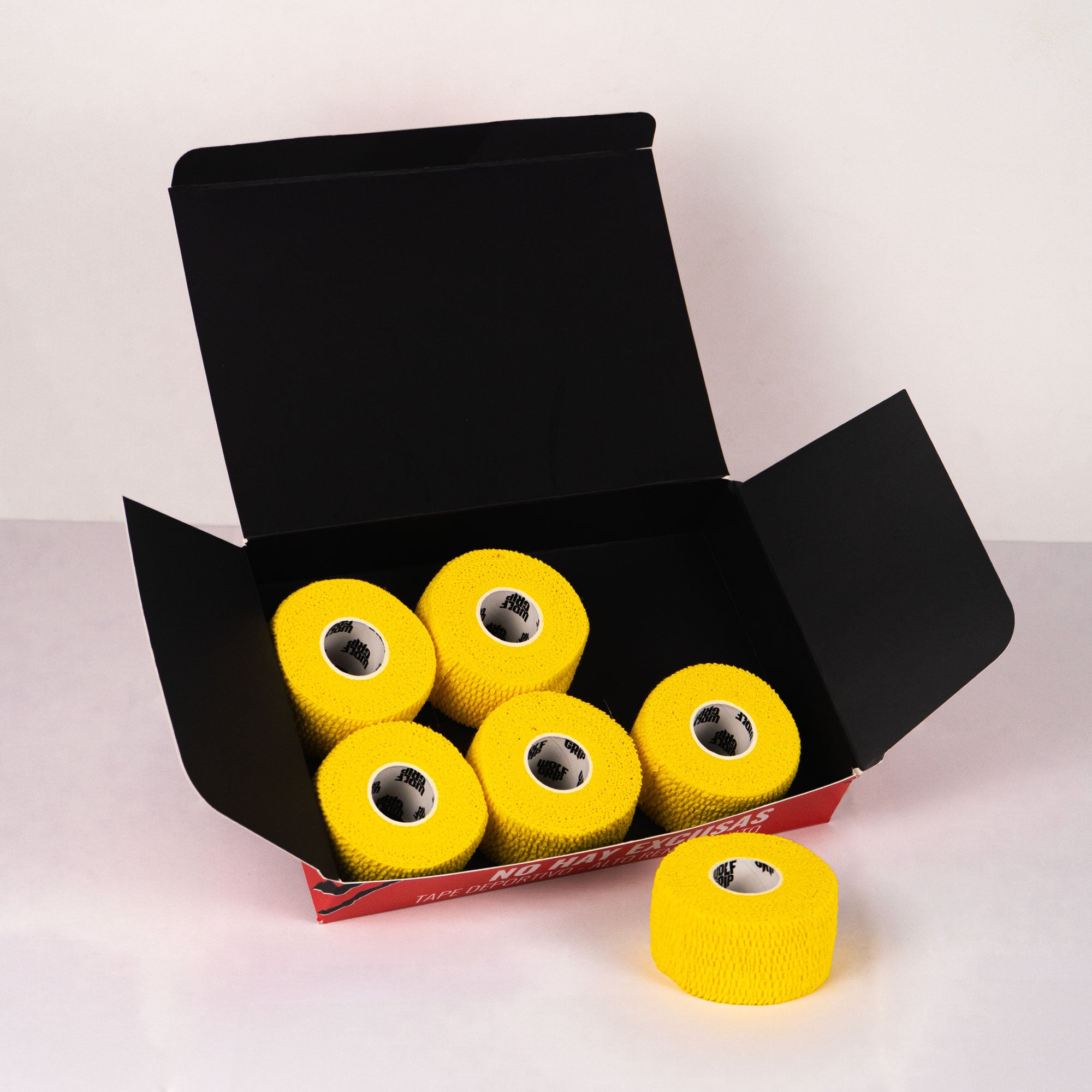 TAPE WOLF GRIP - AMARILLO - 3.8cm x 7m - 6 PACK