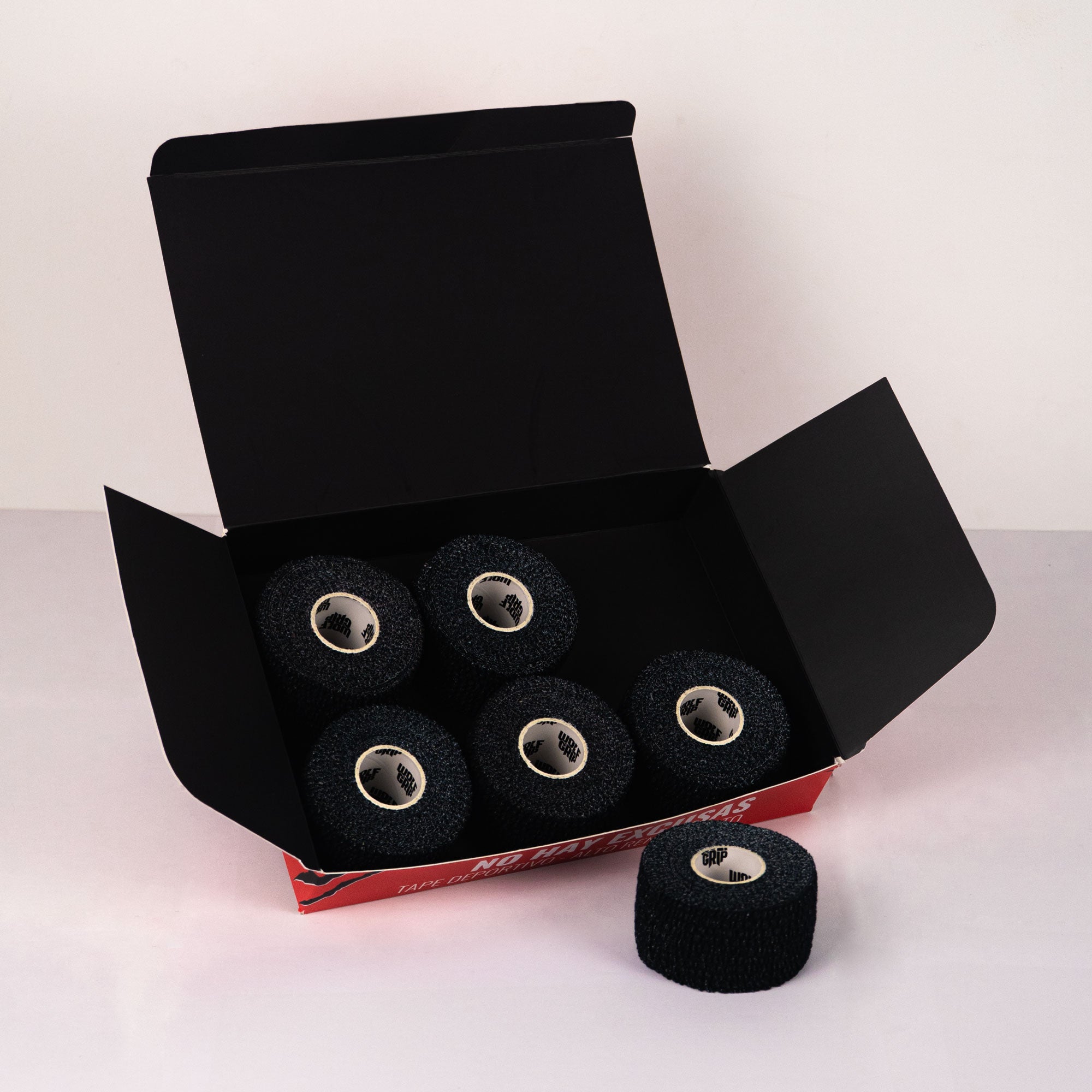 TAPE WOLF GRIP - NEGRO - 3.8cm x 7m - 6 PACK