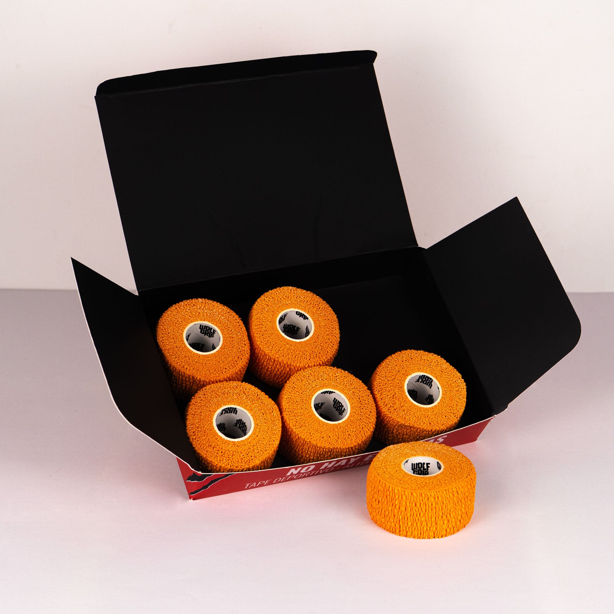 TAPE WOLF GRIP - NARANJA - 3.8cm x 7m - 6 PACK