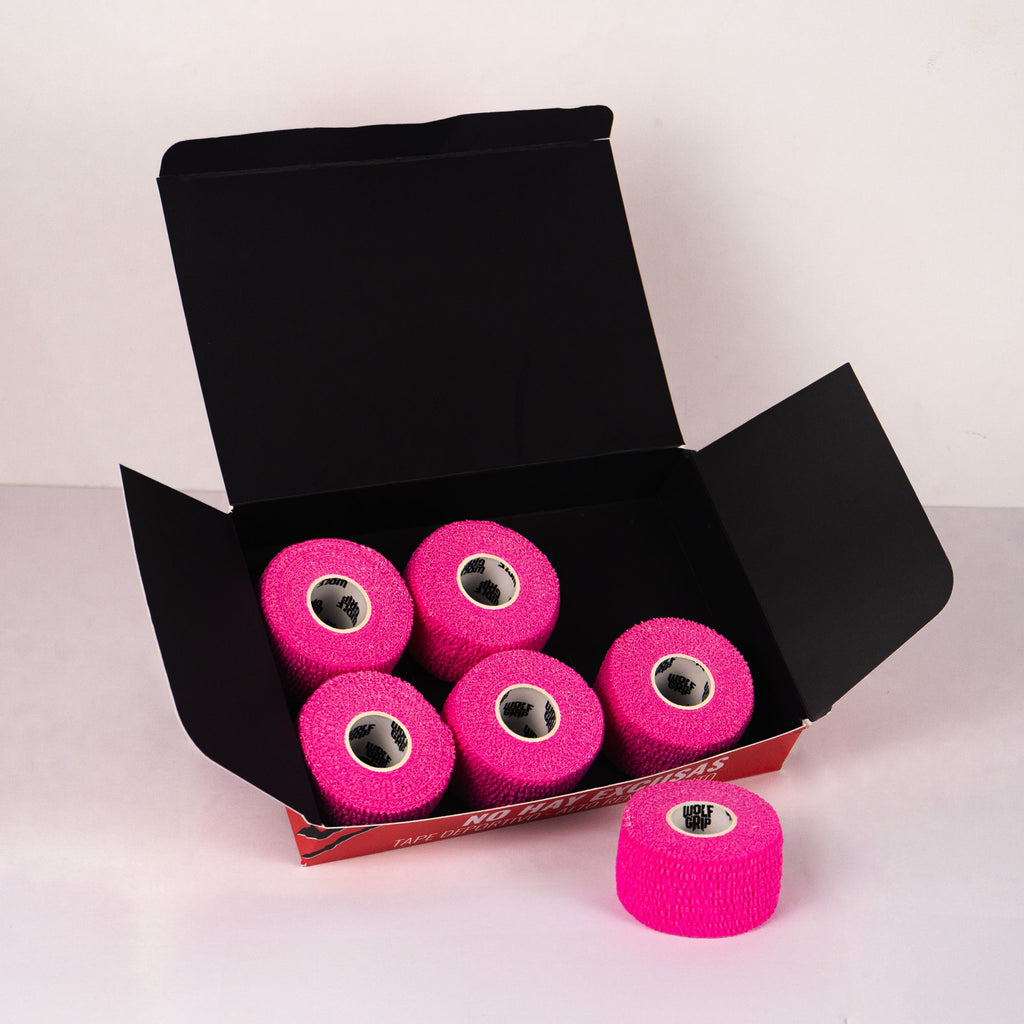 Fita adesiva Wolf Grip - Rosa - 3,8 cm x 7 m - Embalagem de 6 unidades