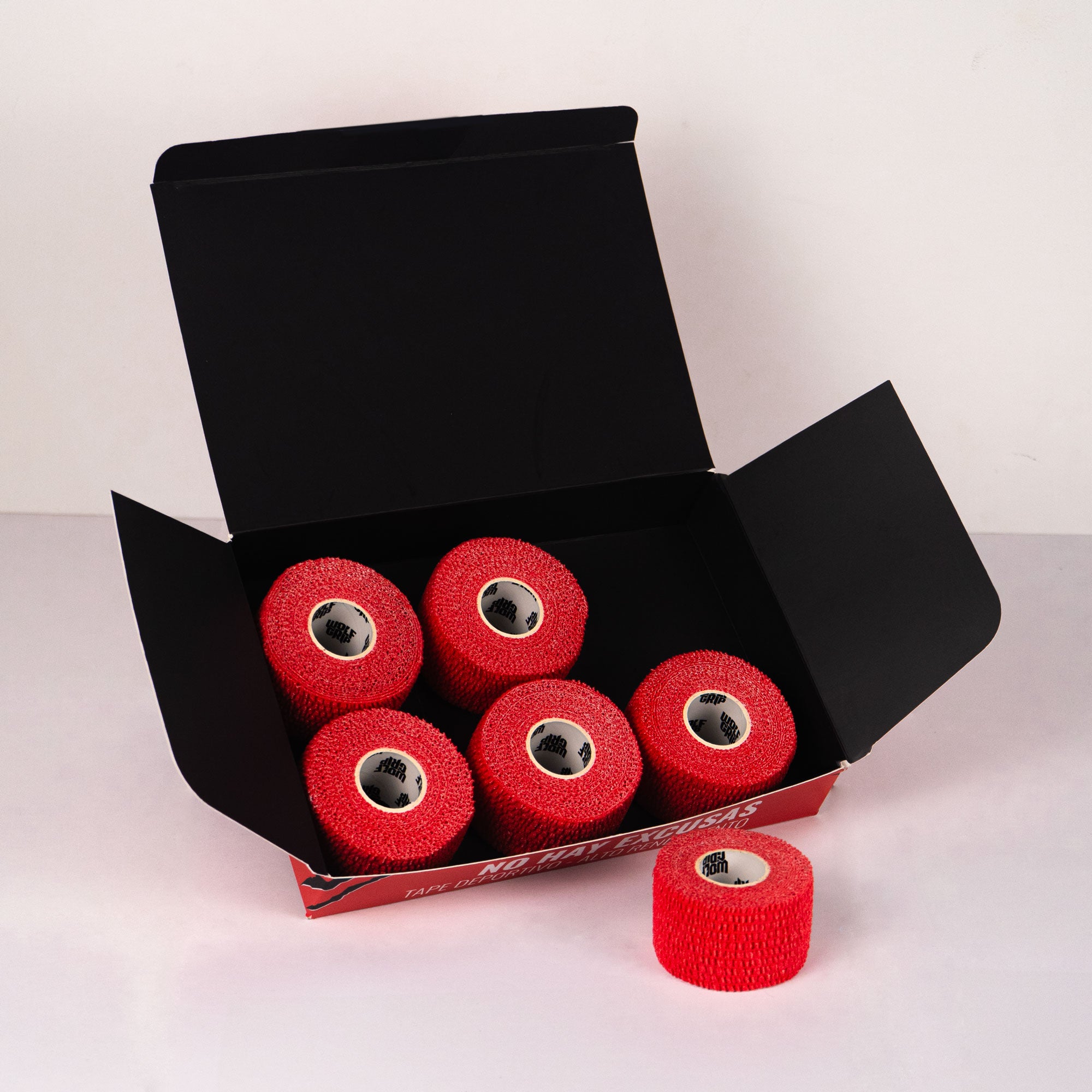 TAPE WOLF GRIP - ROJO - 3.8cm x 7m - 6 PACK