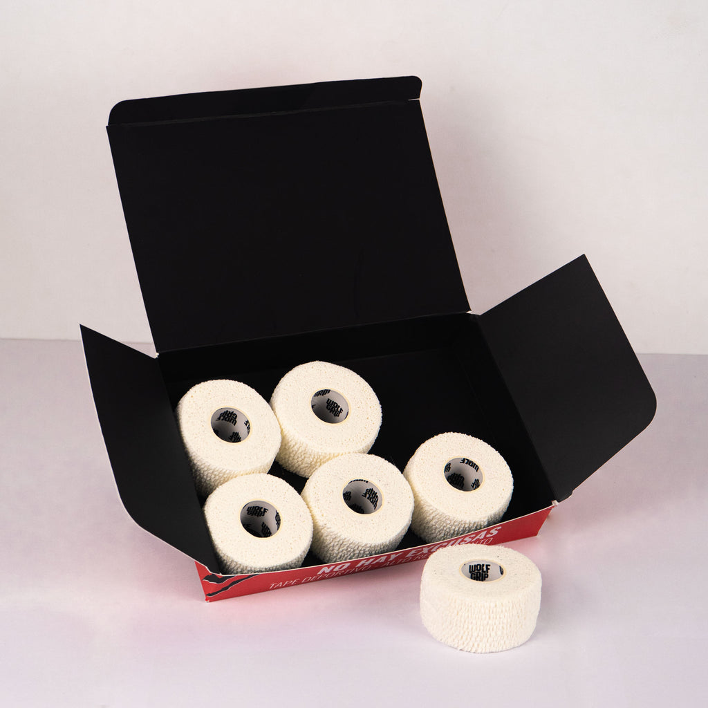 TAPE WOLF GRIP - WHITE - 3.8cm x 7m - 6 PACK